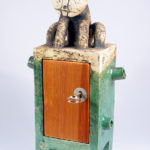 schrein,keramik,holz,metall,teilvergoldet,2004,privatbesitz