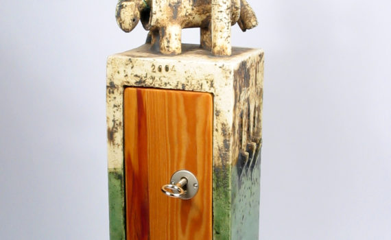 schrein,keramik,holz,metall,2004,privatbesitz