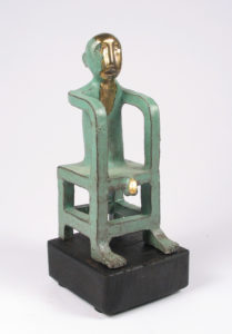 skulptur,keramik,vergoldet,2007,privatbesitz