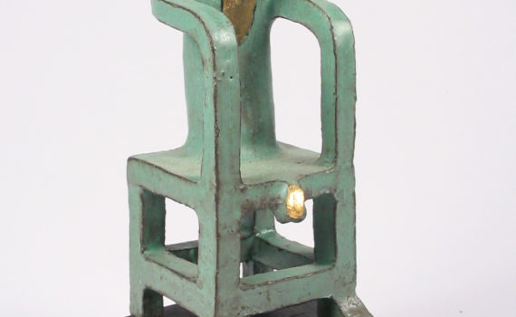 skulptur,keramik,vergoldet,2007,privatbesitz