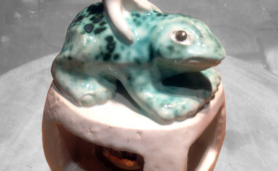 keramik,teilvergoldet,2015,privatbesitz