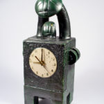 uhr,keramik,teilvergoldet,um 2007,privatbesitz