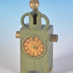 uhr,keramik,teilvergoldet,um 2007,privatbesitz