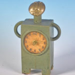 uhr,keramik,teilvergoldet,um 2005,privatbesitz