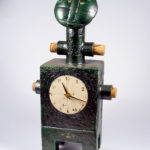 uhr,keramik,teilvergoldet,um 2004,privatbesitz