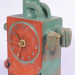 uhr,keramik,teilvergoldet,2004,privatbesitz