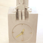 uhr,keramik,teilvergoldet,um 2006,privatbesitz