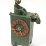 uhr,keramik,teilvergoldet,um 2007,privatbesitz