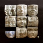 Objekt, Keramik,Holz, 50x50cm, 2018