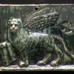 keramik, grüne glasur, ca.15x20cm, 2019